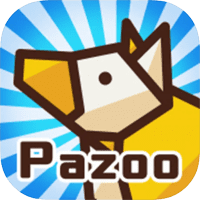 Pazoo 花窗玻璃風日文動物假名拼圖遊戲（iPhone, iPad）