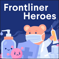 「Frontliner Heroes」幫助對抗肺炎的可愛插圖免費下載！提供 SVG,PNG,AI 格式