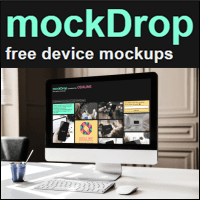 MockDrop 免費情境圖合成工具，可將圖片合成至手機、電視、平板、電腦…等場景中