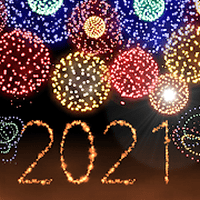 「New Year 2021 Fireworks」新年煙火動態桌布（Android）
