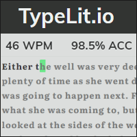 TypeLit.io 結合經典文學的線上英文打字練習，可邊閱讀、邊練打！