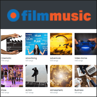 Filmmusic 擁有上萬首音樂且持續更新的免費音樂素材庫，個人商業用皆可！