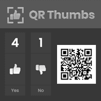 即時互動投票工具「QR Thumbs」掃描 QR Code 就可以在大螢幕上投下一票！　