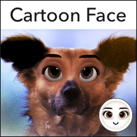 一套上「Cartoon Face」濾鏡，寵物們秒變身迪士尼角色！