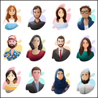 Personality Pack 免費下載 40 款人物頭像插圖，個人商用皆可！