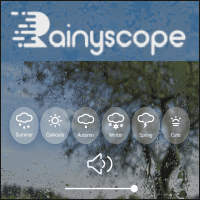 Rainyscope 四季雨聲產生器，來聽聽看不同季節的雨聲變化～