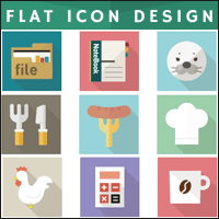 FLAT ICON DESIGN 超有質感的日系扁平化圖標素材網站，免費下載可商用！