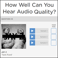你靈敏的耳朵能分辨出音樂的音質好壞嗎？到這個網站來一起測試看看