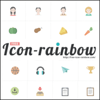 [免費可商用] Icon-rainbow 超過 7,000 張可愛風格小圖標，提供 PNG、JPG、SVG、AI、EPS 格式