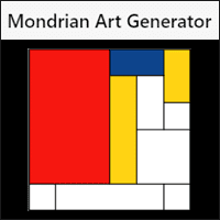 「Mondrian Art Generator」蒙德里安風格藝術畫產生器