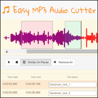 Easy MP3 Audio Cutter 可同時裁切多段音訊的 MP3 線上剪輯工具