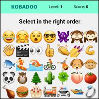 「Kobadoo」記憶遊戲，逐一堆疊的訊息你能正確的記下順序嗎？
