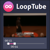 「LoopTube」可指定片段自動重播的 YouTube 播放工具