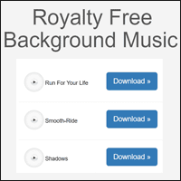 「Royalty Free Background Music」100% 免費使用的背景音樂素材