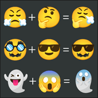 「Emoji Kitchen Browser」表情符號攪拌機！來看看 😏+🤔 會變成什麼樣子？