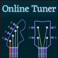 「Online Tuner」免下載！用瀏覽器就能調音！支援吉他、電吉他、貝斯、烏克麗麗