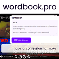 看 YouTube 影片學英文！「Wordbook」點擊字幕可查釋義，還能加入字典收藏！