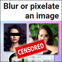 「Blur or pixelate an image」線上馬賽克工具，多種樣式、還可局部還原！
