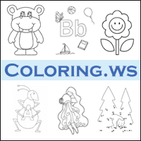 Coloring.ws 可自由列印的免費兒童著色圖