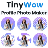 「TinyWow Profile Photo Maker」可方可圓的頭像產生器，自動去背套用數十種背景！